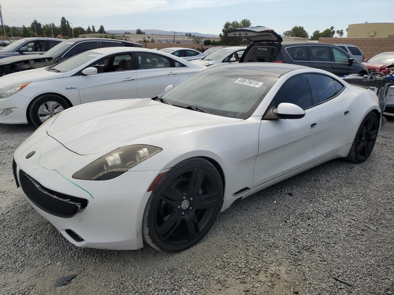 2012 Fisker Karma, VIN YH4K12AAXCA000407 — Rear end