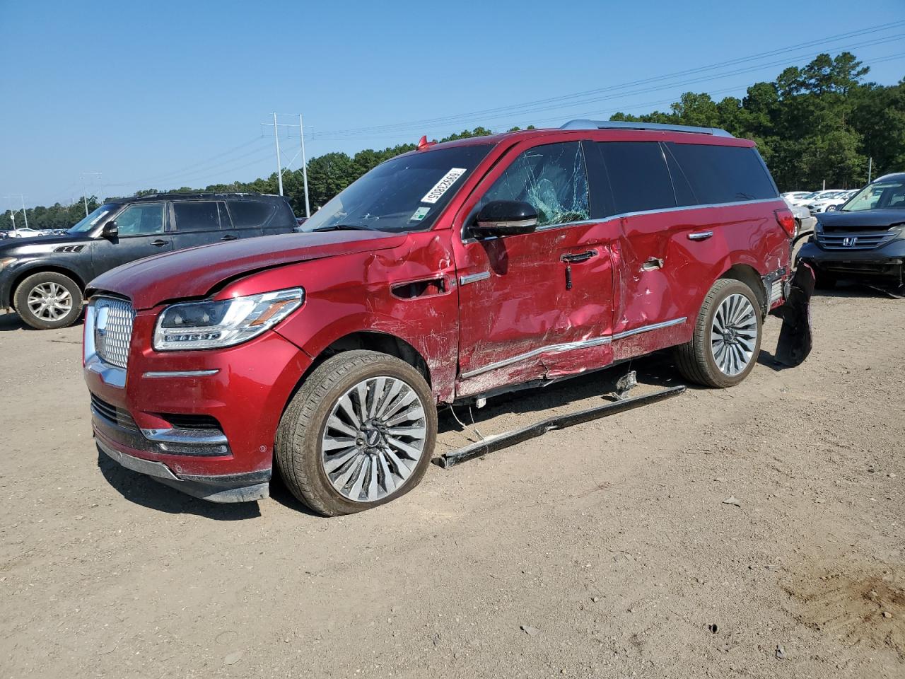 2019 Lincoln Navigator Reserve, VIN 5LMJJ2LT9KEL09113 — Frame damage
