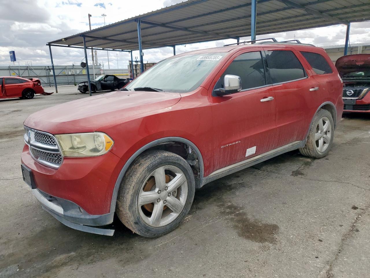 2011 Dodge Durango Citadel, VIN 1D4SE5GT8BC593618 — Water / flood