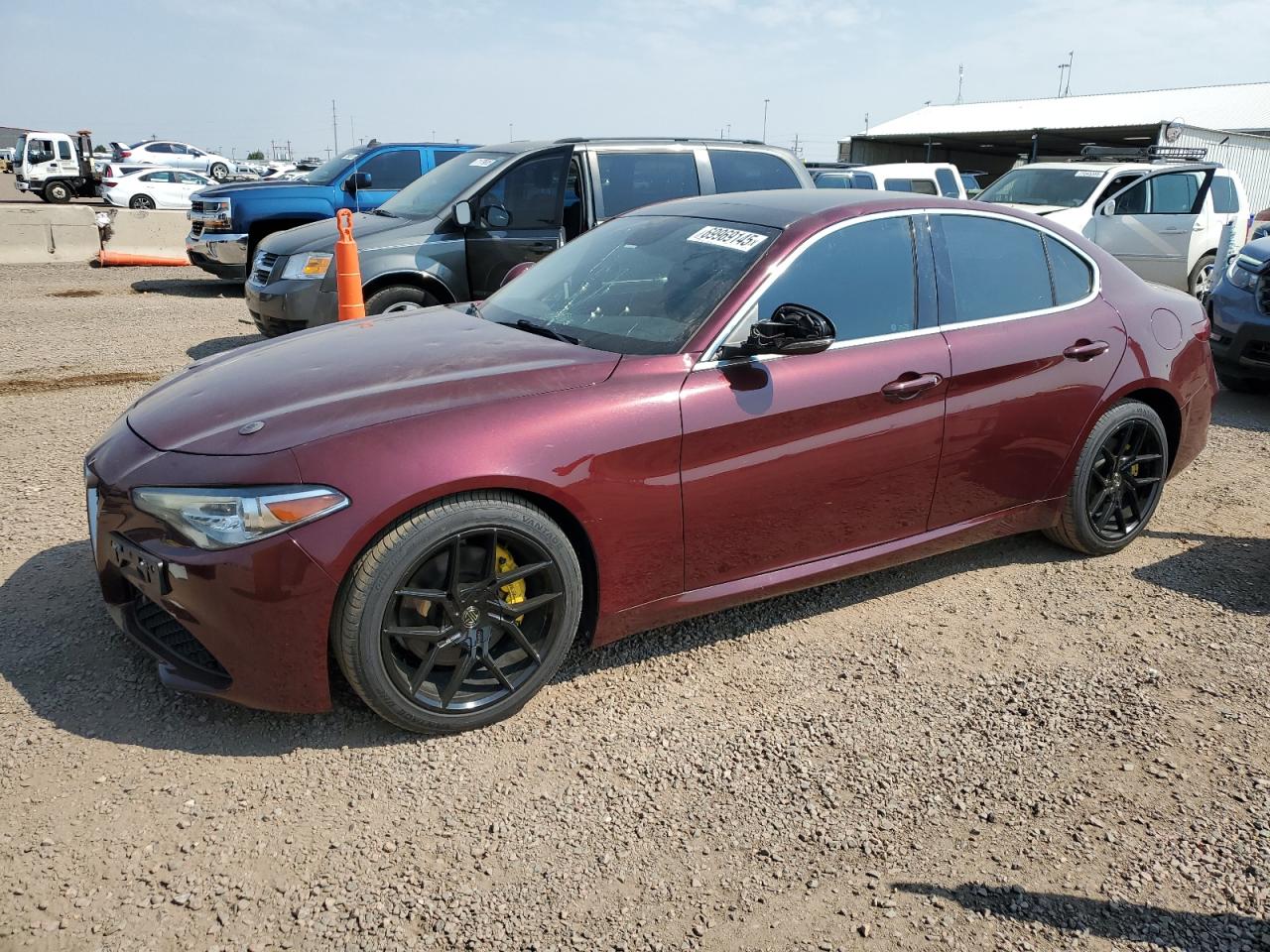 2017 Alfa Romeo Giulia, VIN ZARFAEBN8H7558166 — Hail