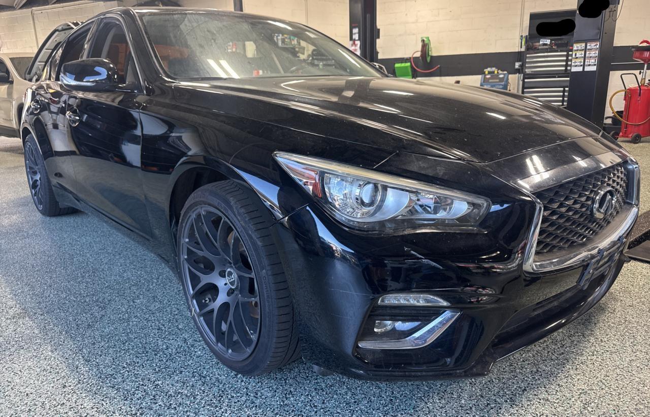 2019 Infiniti Q50 Luxe, VIN JN1EV7AR6KM553750 — Prior damage history