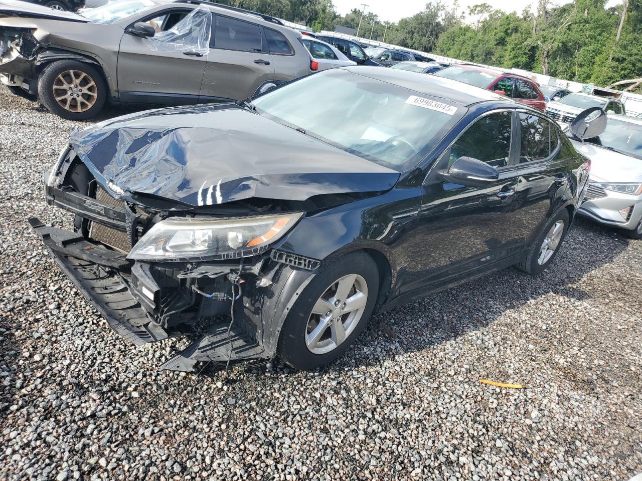 2015 Kia Optima LX, VIN 5XXGM4A7XFG491657 — Front end
