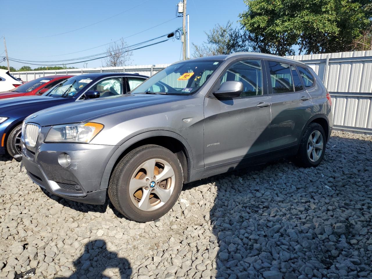 2012 BMW X3 28i, VIN 5UXWX5C54CL722132 — Вода / потоп