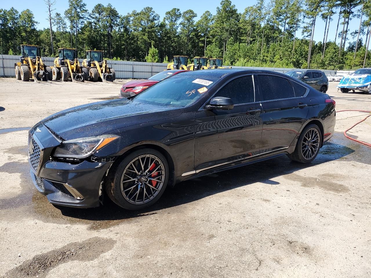 2019 Genesis G80 Sport, VIN KMTFN4JB5KU322214 — Vandalism