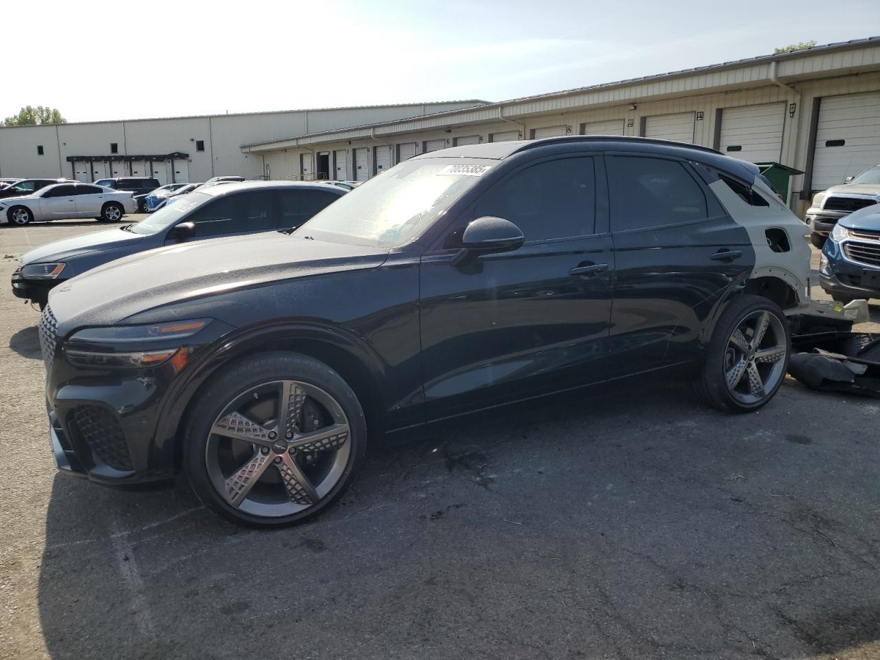 2022 Genesis GV70 Sport, VIN KMUMCDTC4NU045218 — Rear end