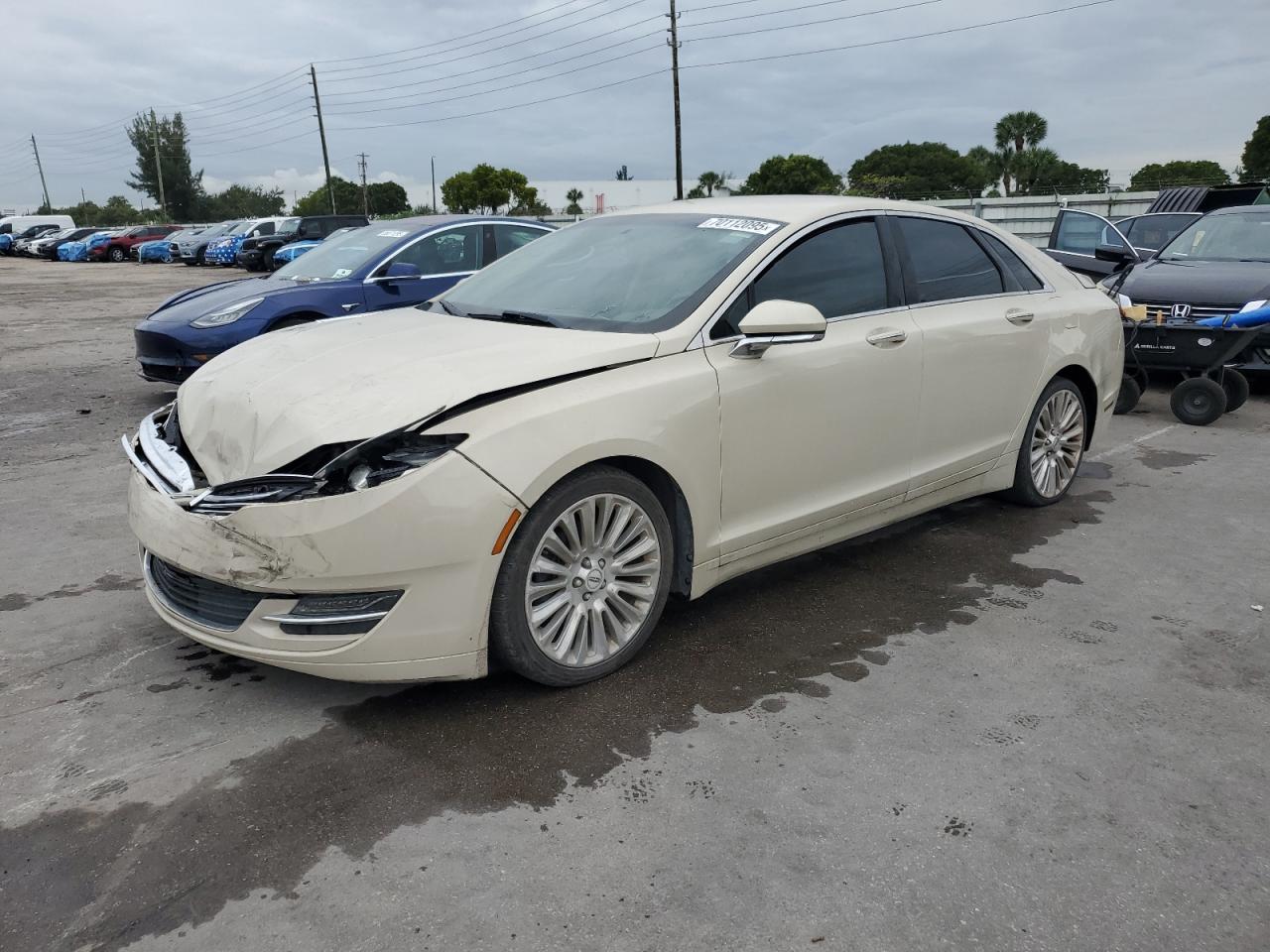 2016 Lincoln MKZ, VIN 3LN6L2G98GR630291 — Frame damage