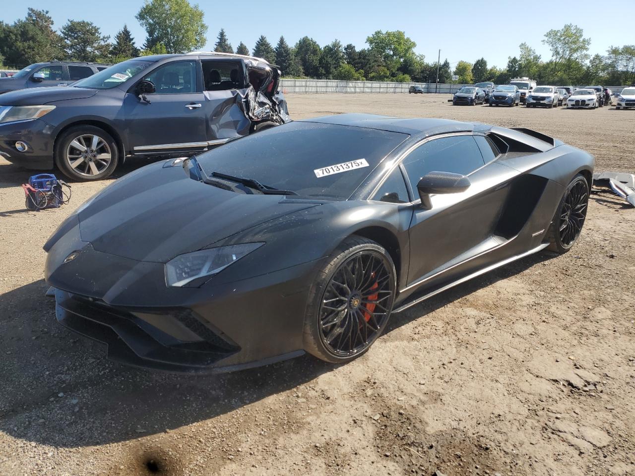 2019 Lamborghini Aventador S, VIN ZHWUV4ZD1KLA08054 — Rear end