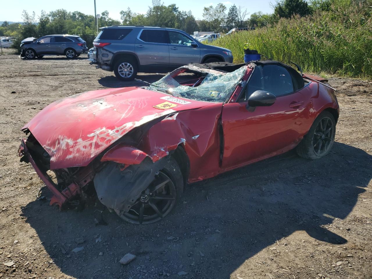 2016 Mazda MX-5 Miata Club, VIN JM1NDAC71G0101664 — Rollover