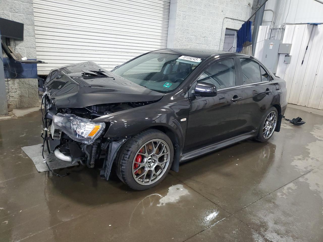2014 Mitsubishi Lancer Evolution MR, VIN JA32W5FV7EU007274 — Front end