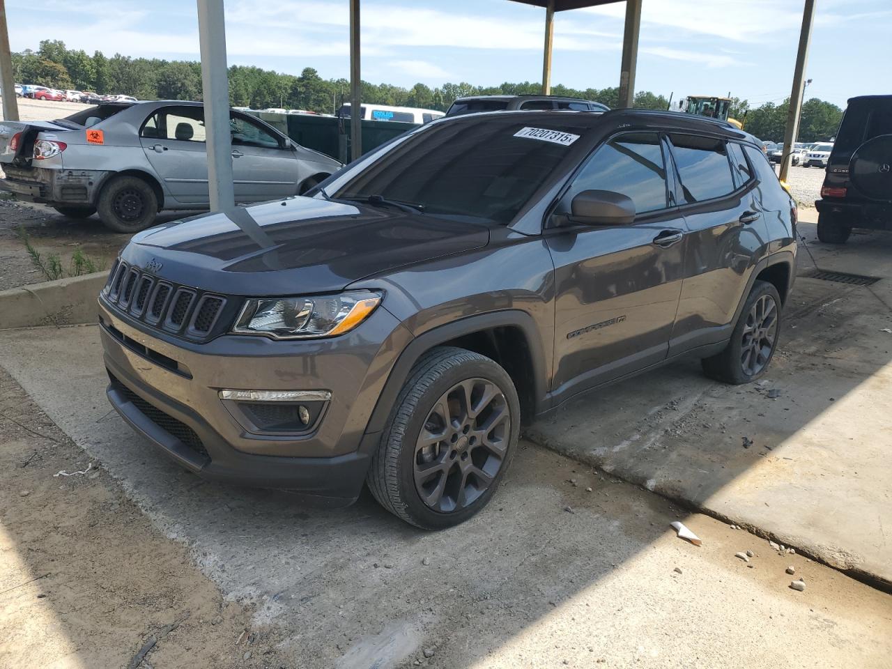 2021 Jeep Compass 80th Anniversary, VIN 3C4NJDEBXMT591869 — Interior fire