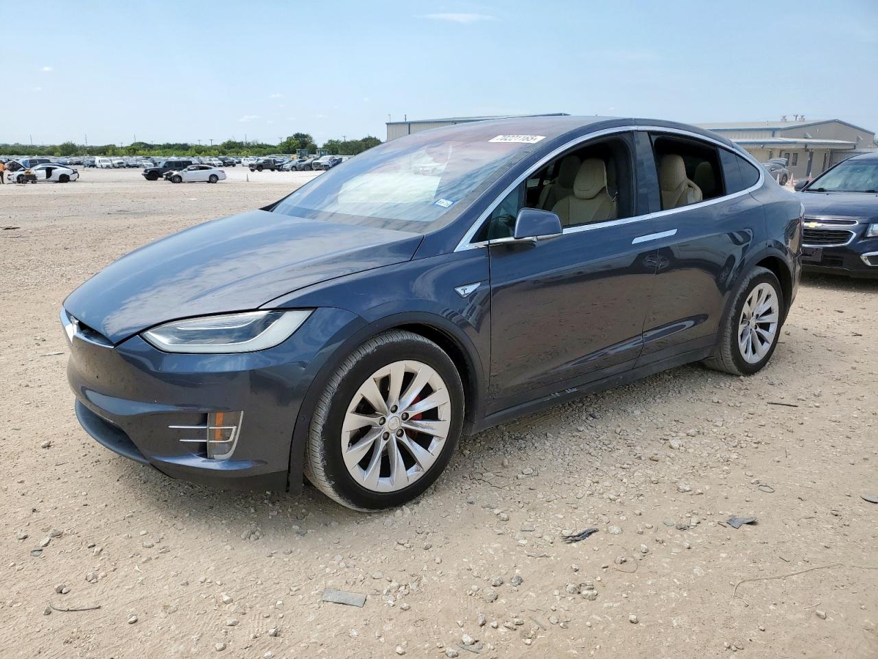 2016 Tesla Model X P90D, VIN 5YJXCAE41GF000530 — Vandalism