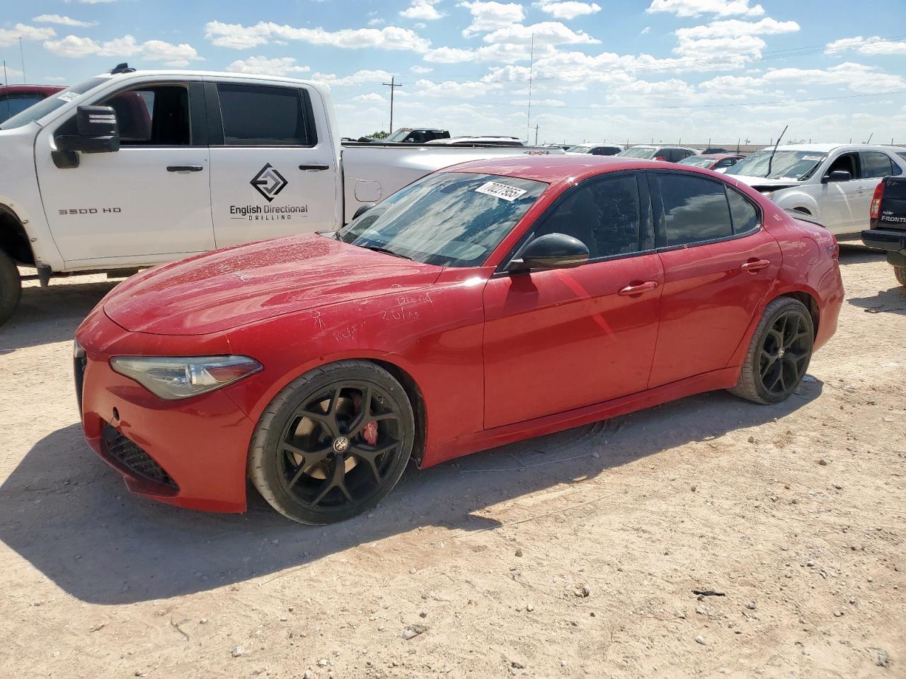 2019 Alfa Romeo Giulia, VIN ZARFAMAN8K7620975 — Hail