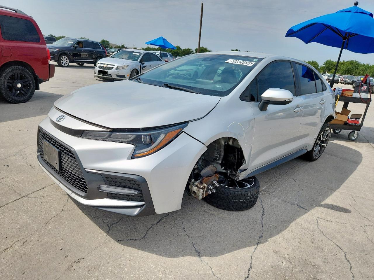 2021 Toyota Corolla SE, VIN 5YFS4MCE9MP073231 — Rear end