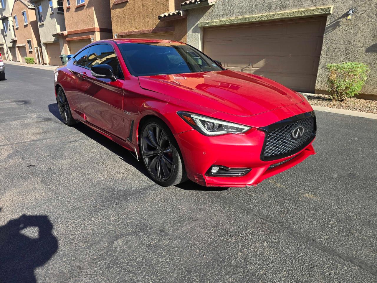 2019 Infiniti Q60 Red Sport 400, VIN JN1FV7ELXKM440555 — Prior damage history