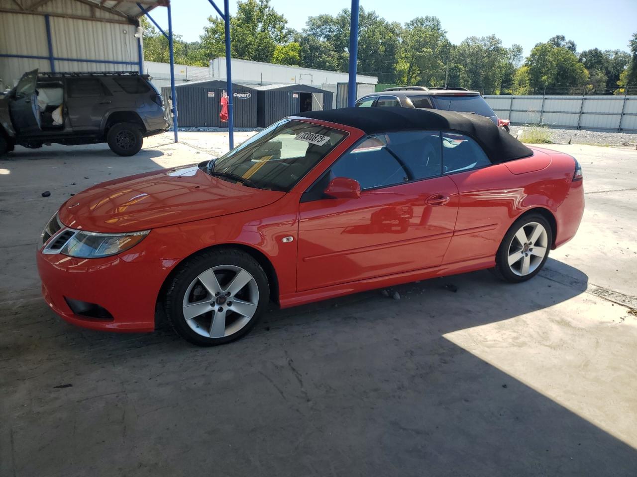2010 Saab 9-3, VIN YS3FA7CY9A1611246 — Rear end