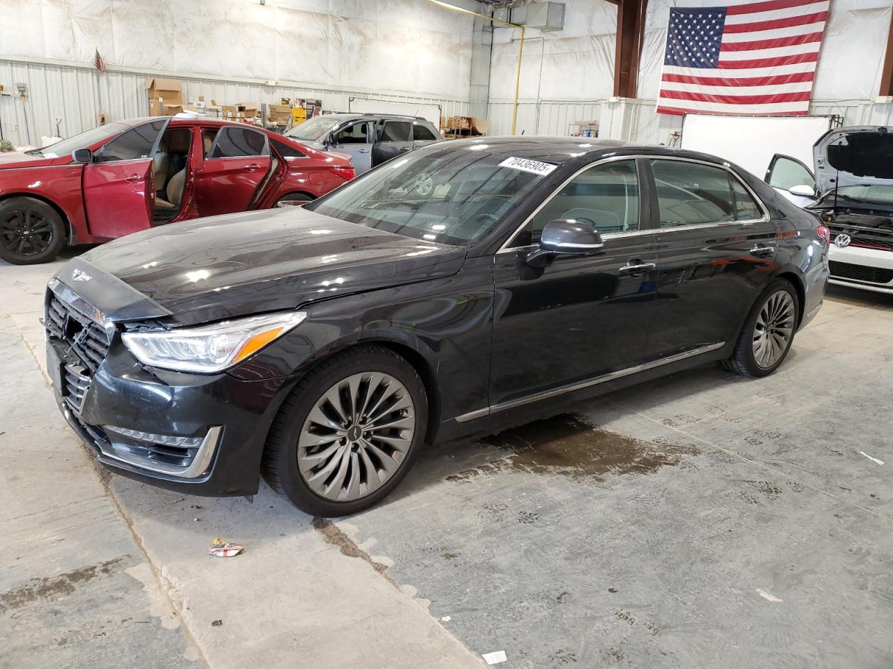 2019 Genesis G90 Ultimate, VIN KMTF54JH3KU054400 — Front end