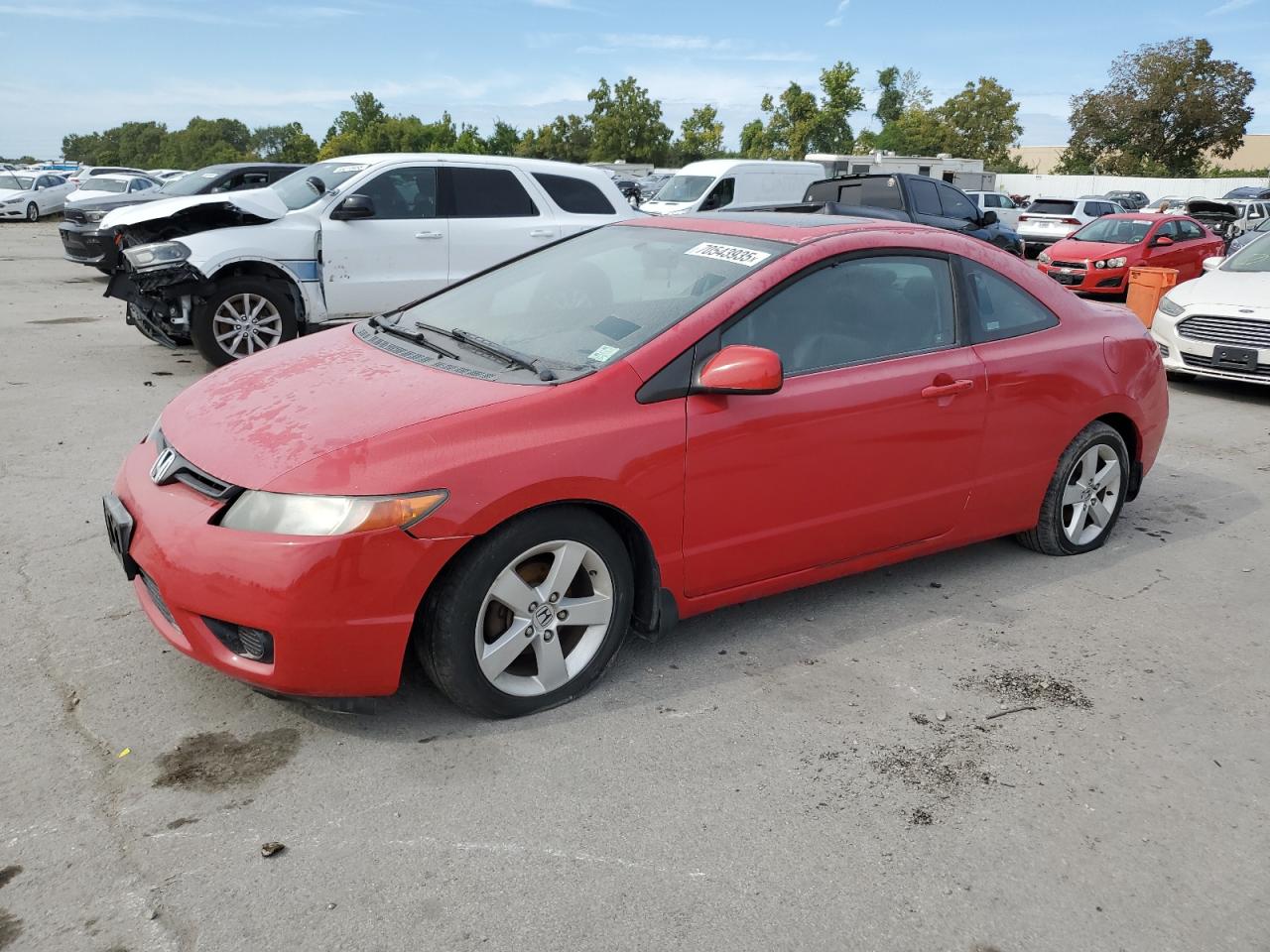 2008 Honda Civic EX, VIN 2HGFG12818H532140 — Фото с аукциона