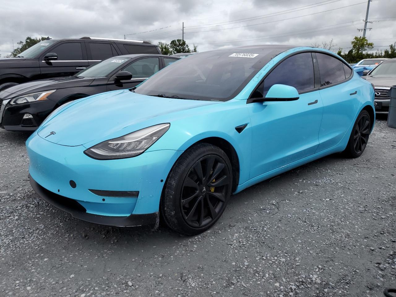 2018 Tesla Model 3 Long Range Battery, VIN 5YJ3E1EA6JF123701 — Крыша
