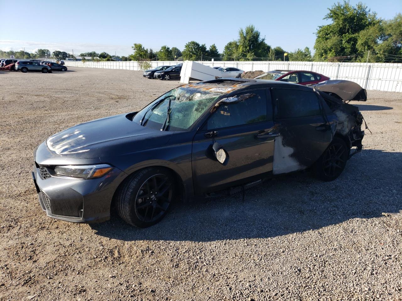 2025 Honda Civic Sport, VIN 2HGFE2F5XSH100181 — Пожар в салоне