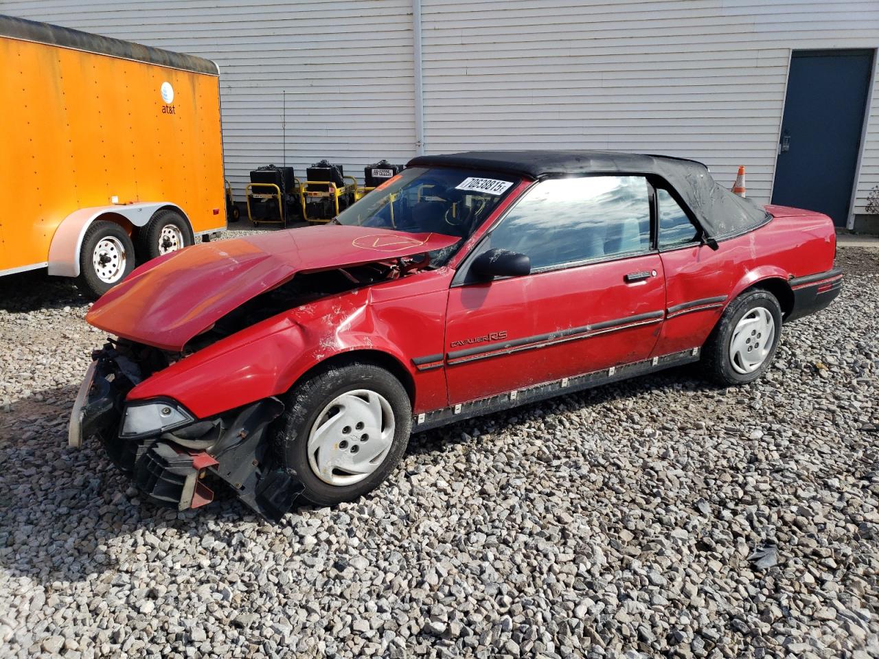 1992 Chevrolet Cavalier RS, VIN 1G1JC3448N7145773 — Front end