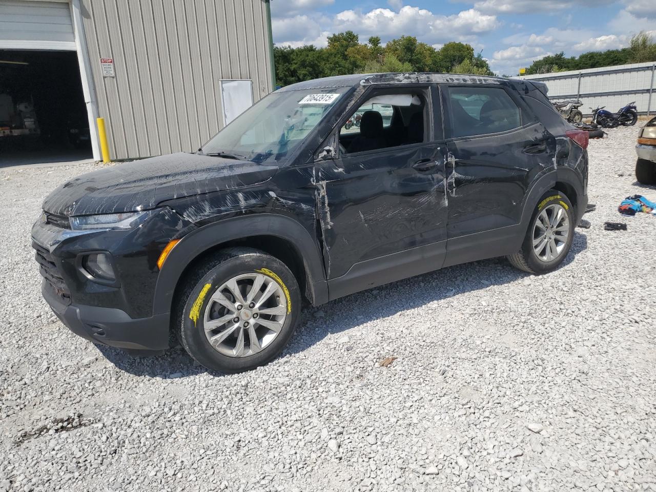 2022 Chevrolet TrailBlazer LS, VIN KL79MMS2XNB006883 — Rollover