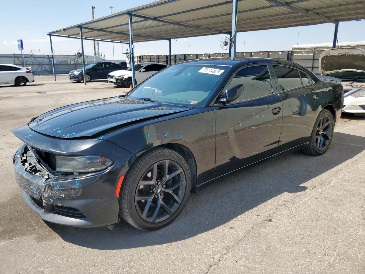 2019 Dodge Charger SXT, VIN 2C3CDXBGXKH505017 — Front end