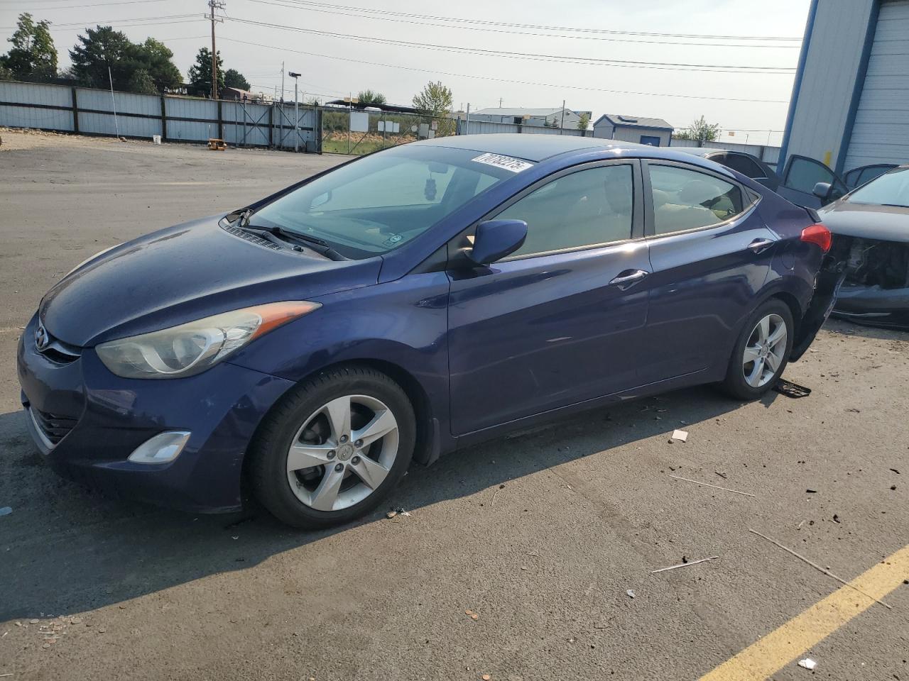 2013 Hyundai Elantra GLS, VIN 5NPDH4AE4DH340613 — Prior damage history