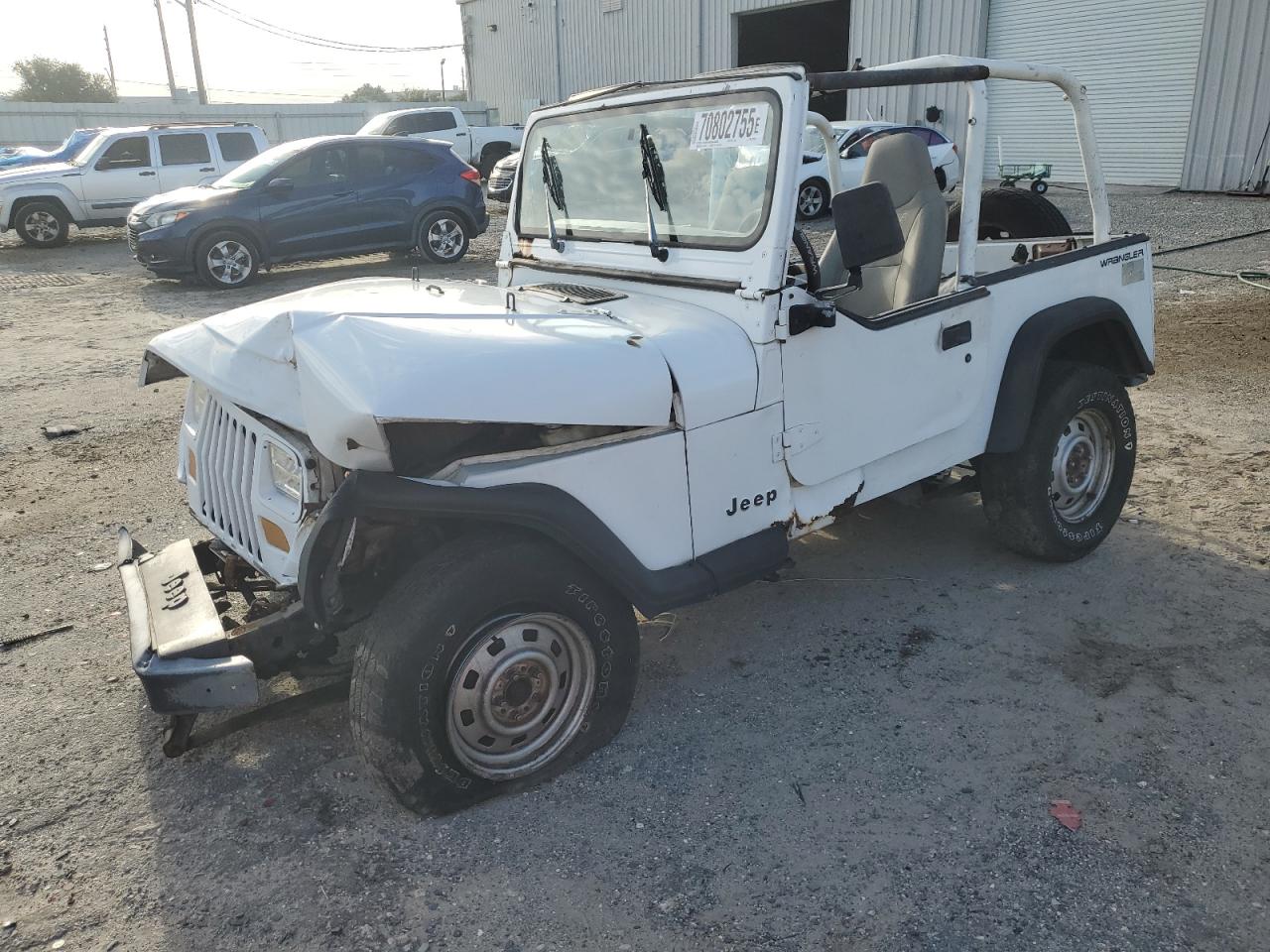 1993 Jeep Wrangler S, VIN 1J4FY19P7PP237637 — Front end
