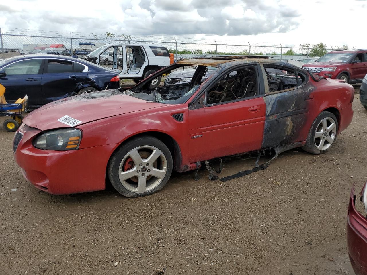 2008 Pontiac Grand Prix GXP, VIN 2G2WC55C281121389 — Interior fire