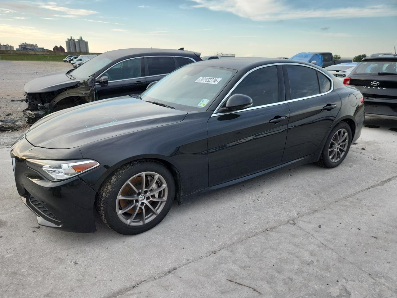 2018 Alfa Romeo Giulia, VIN ZARFAEBN8J7581369 — Engine fire