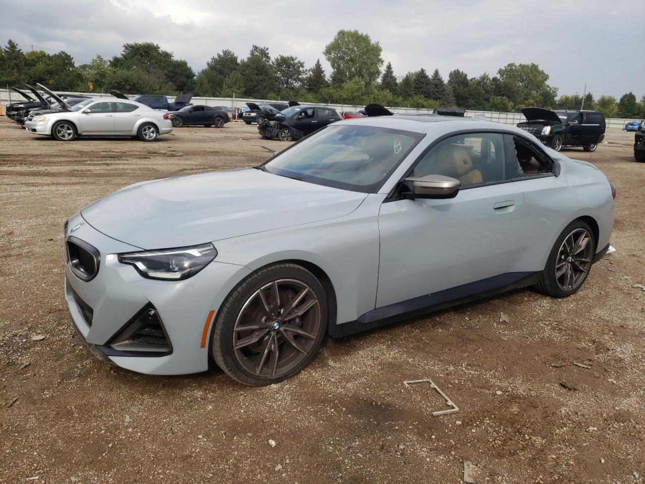 2022 BMW 2 Series M240i xDrive, VIN 3MW53CM07N8C36356 — Vandalism