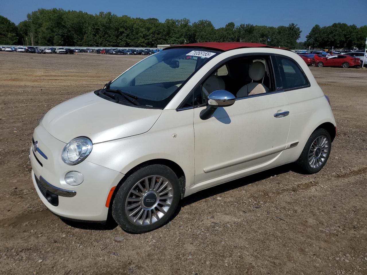 2013 FIAT 500 Lounge, VIN 3C3CFFER1DT512157 — Roof