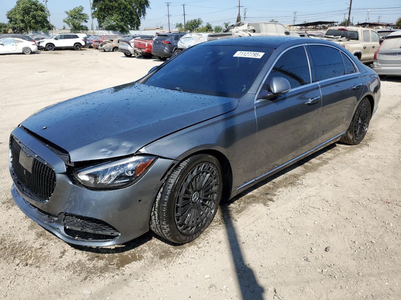 2021 Mercedes-Benz S 580, VIN W1K6G7GB1MA042799 — Front end