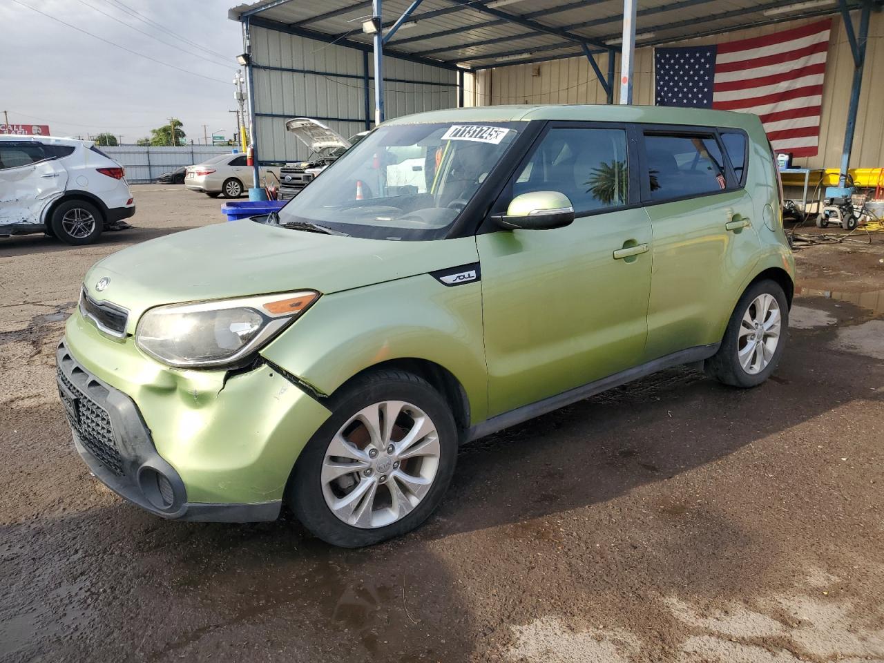 2014 Kia Soul +, VIN KNDJP3A53E7728938 — Biohazard / chemical