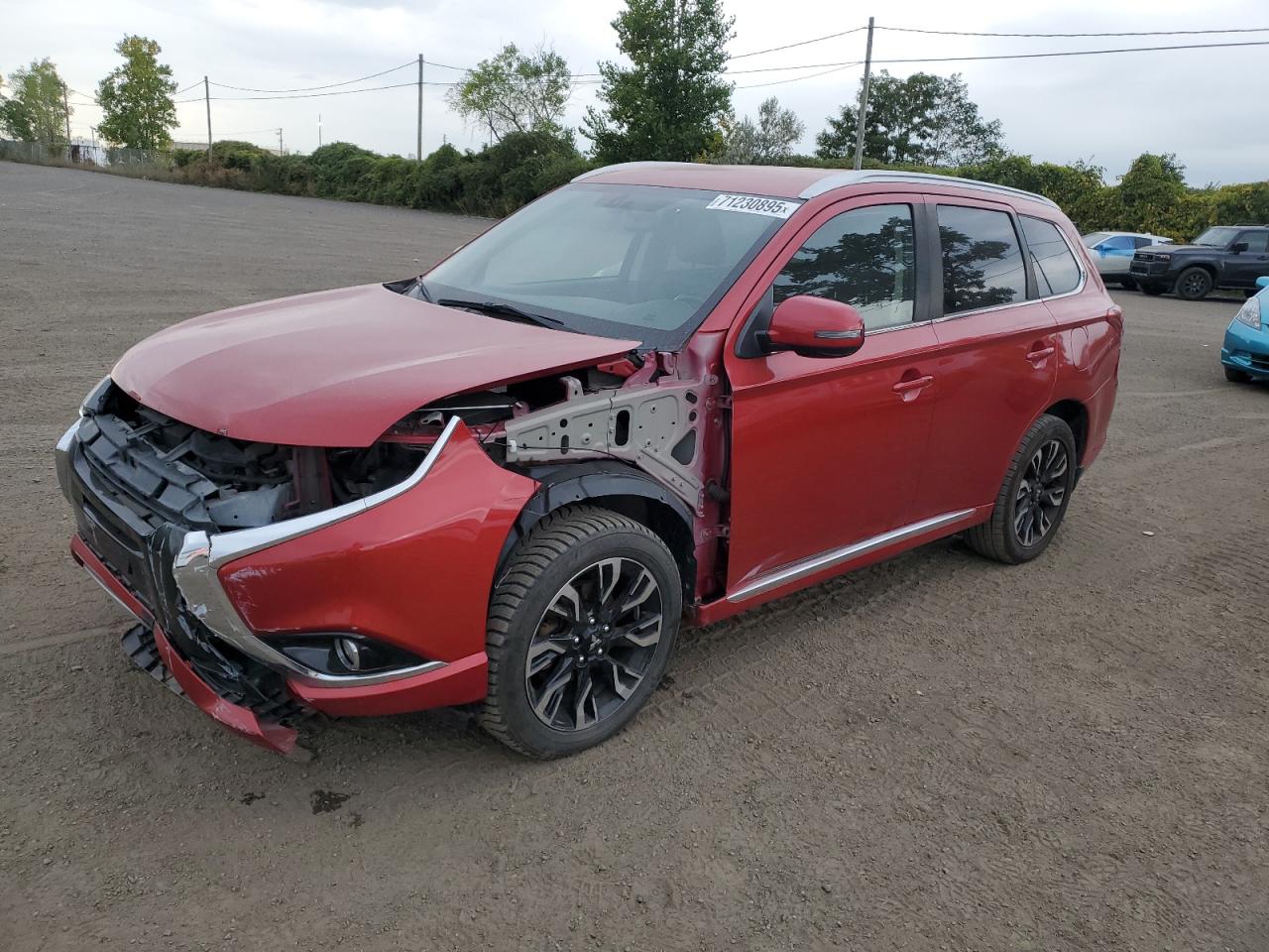 2018 Mitsubishi Outlander SEL, VIN JA4J24A57JZ611893 — Front end