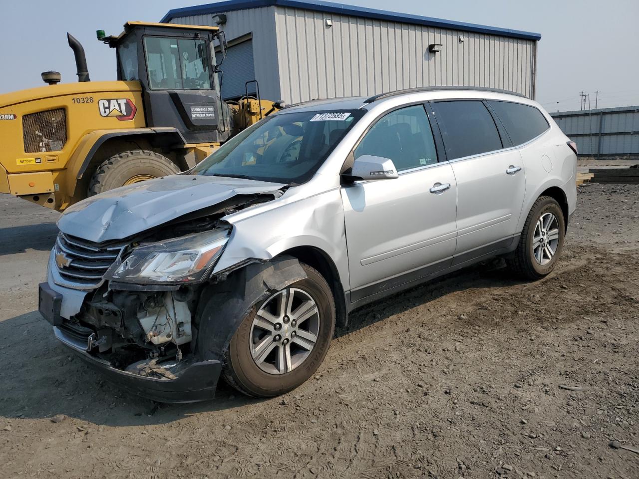 2017 Chevrolet Traverse LT, VIN 1GNKVHKD8HJ143025 — Front end