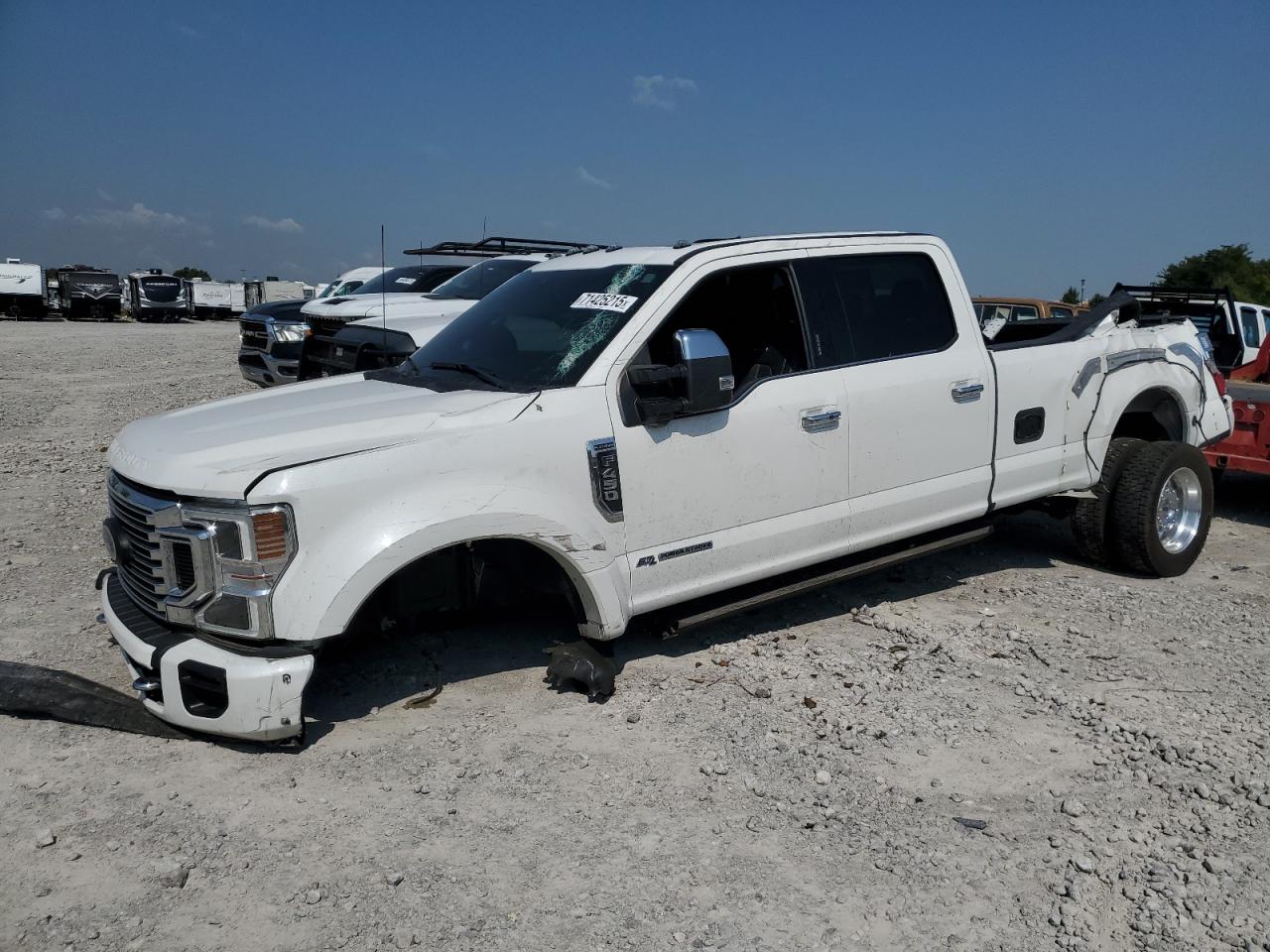 2022 Ford F-450 XL, VIN 1FT8W4DT6NEG10508 — Rollover