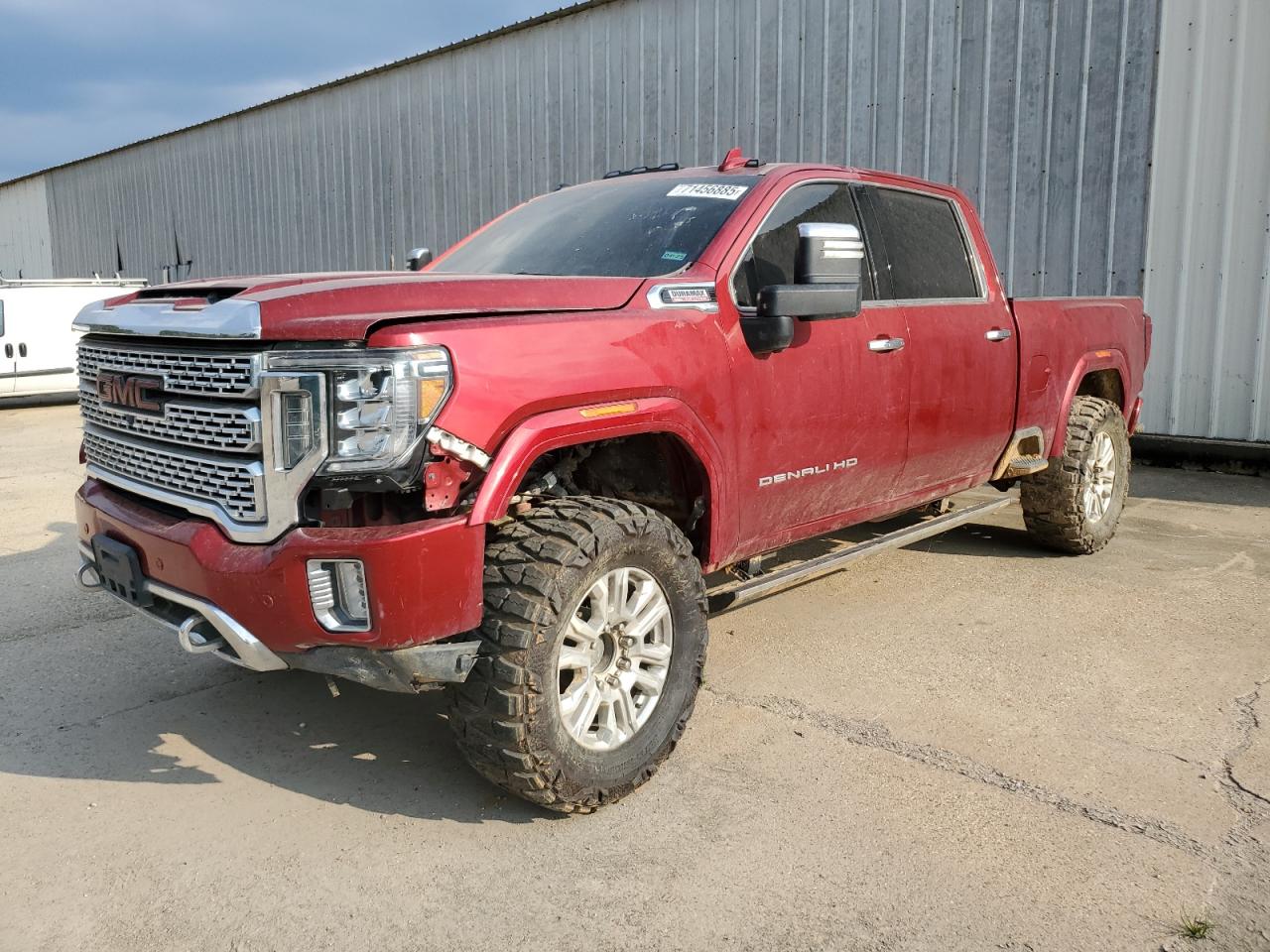 2023 GMC Sierra 2500HD Denali, VIN 1GT49REY2PF141542 — Vandalism