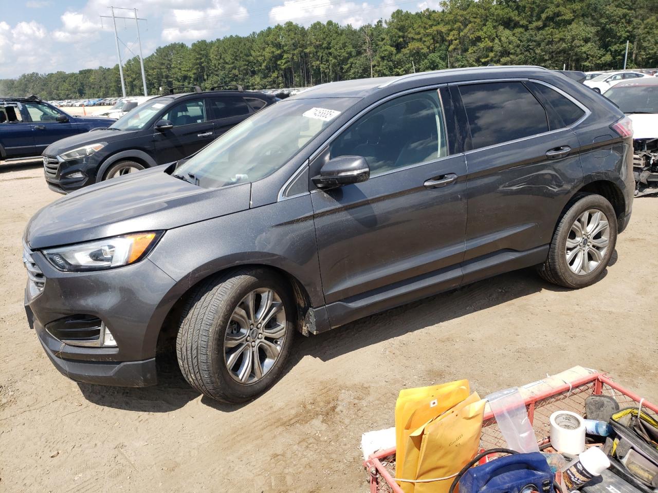 2019 Ford Edge Titanium, VIN 2FMPK4K99KBC64486 — Front end