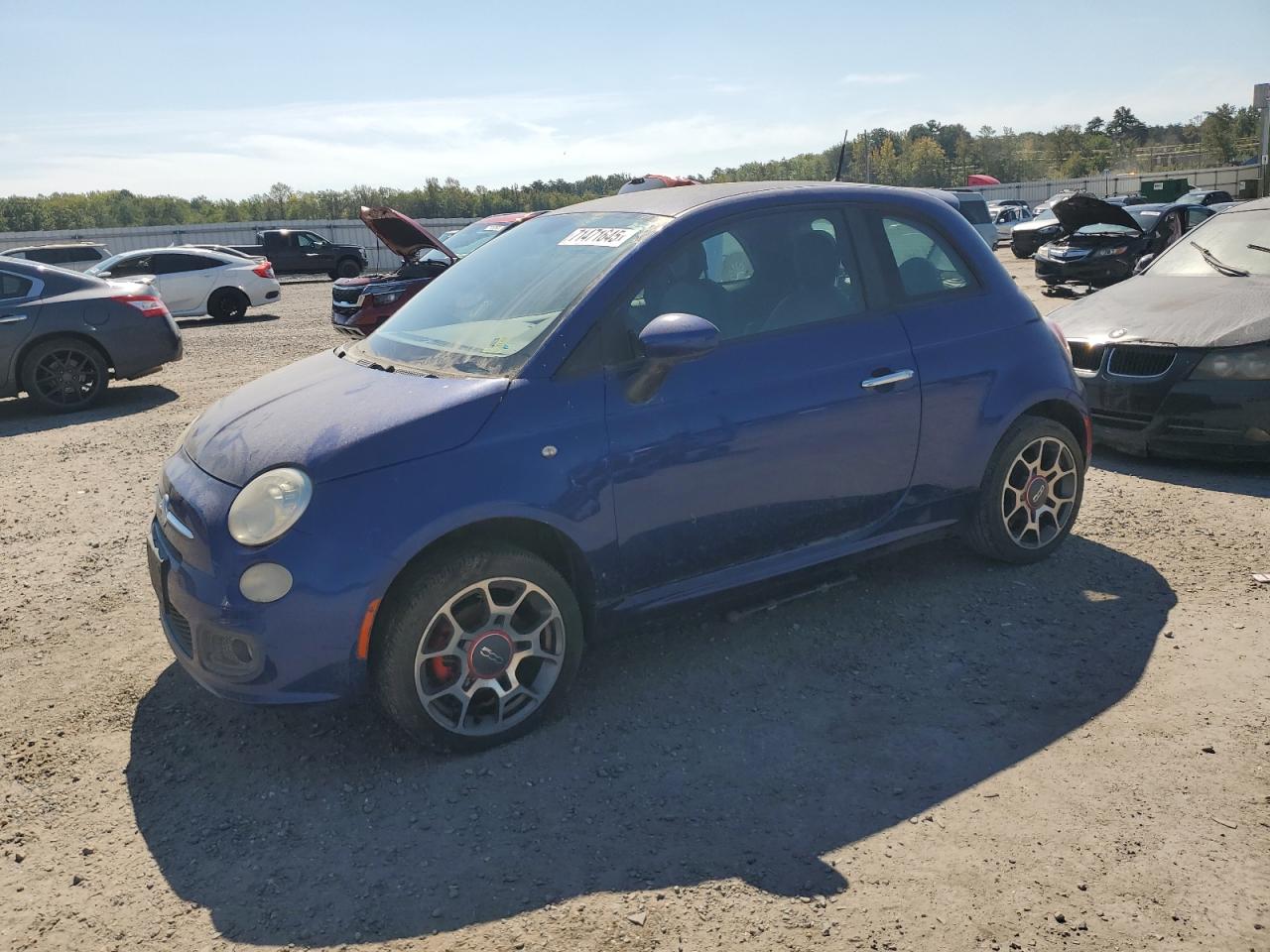 2012 FIAT 500 Sport, VIN 3C3CFFBR4CT128134 — Разукомплектован