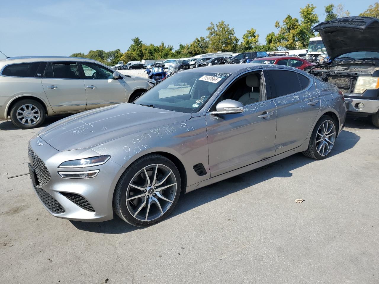 2022 Genesis G70 3.3T, VIN KMTG54TE4NU094481 — Град