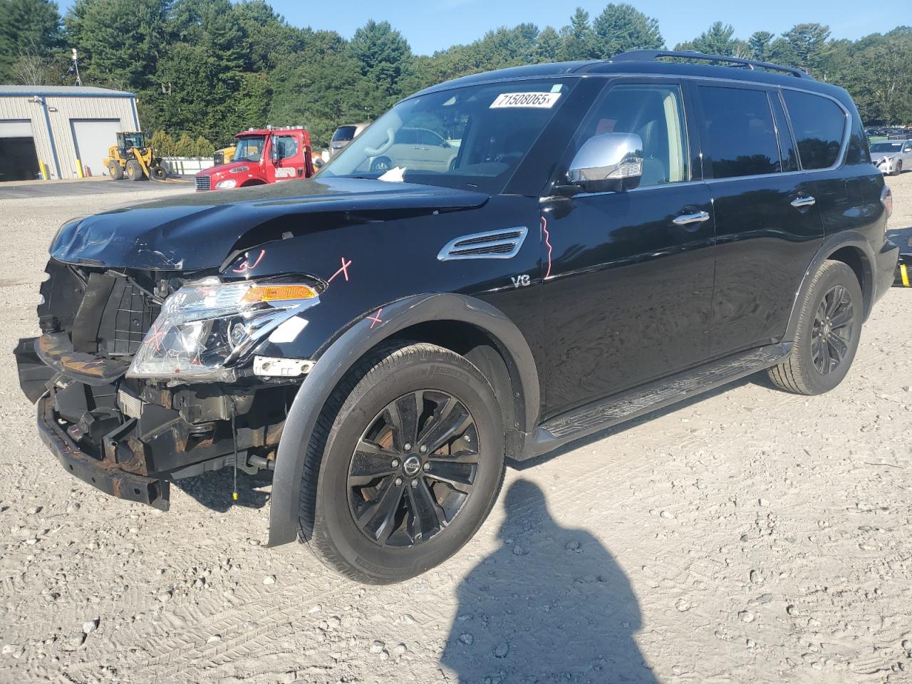 2018 Nissan Armada SV, VIN JN8AY2NC9J9554571 — Front end