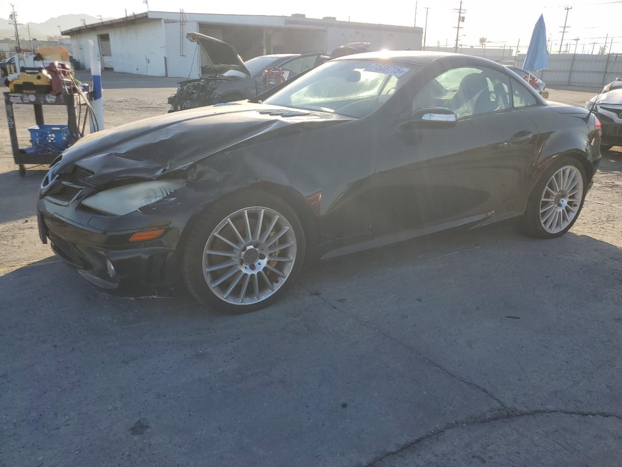 2007 Mercedes-Benz SLK 55 AMG, VIN WDBWK73F57F148566 — Front end