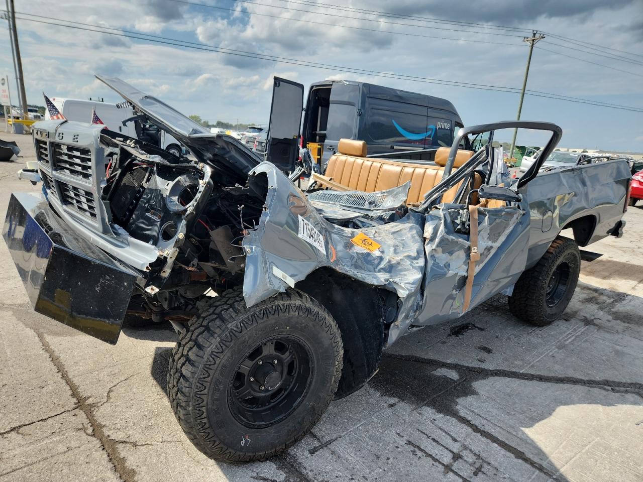 1992 Dodge W SERIES, VIN 1B7HM16X0NS607433 — Rollover