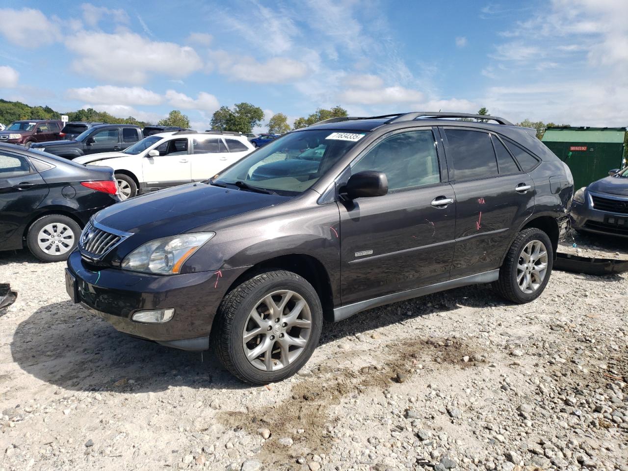 2009 Lexus RX 350, VIN 2T2HK31U89C127142 — Frame damage