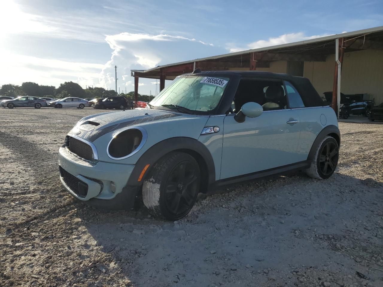 2011 MINI Convertible S, VIN WMWZP3C55BTX83424 — Water / flood
