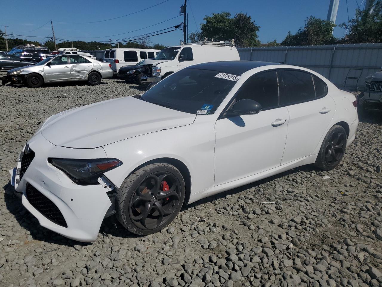 2020 Alfa Romeo Giulia Ti Sport, VIN ZARFANBN7L7625705 — Вода / потоп