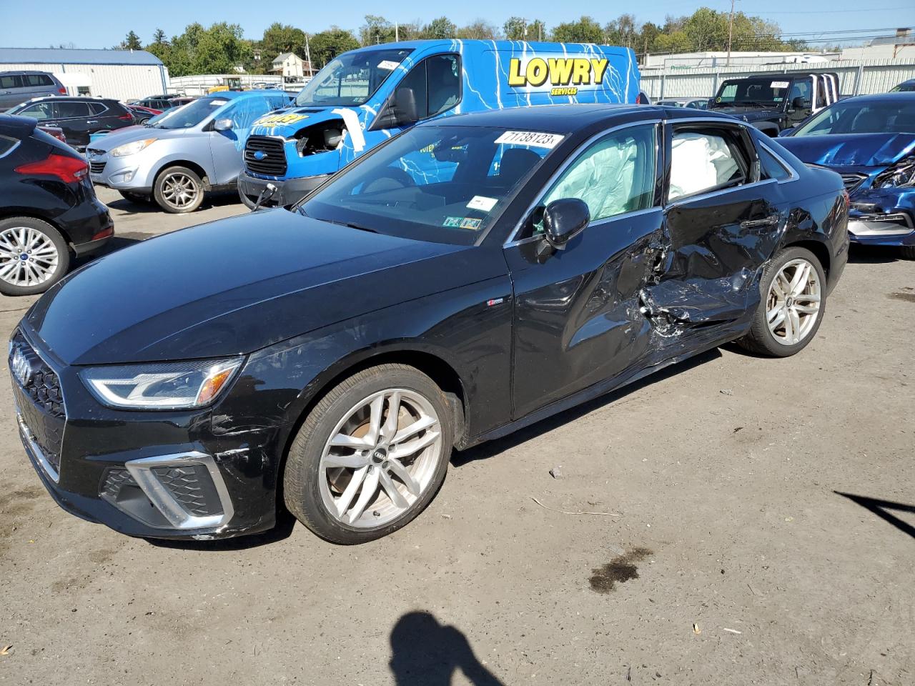 2020 Audi A4 Premium, VIN WAUDNAF44LA050754 — Side