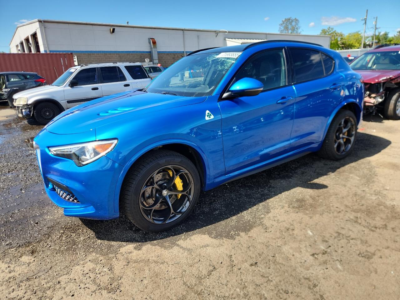 2019 Alfa Romeo Stelvio Quadrifoglio, VIN ZASPAKEVXK7C41657 — Roof