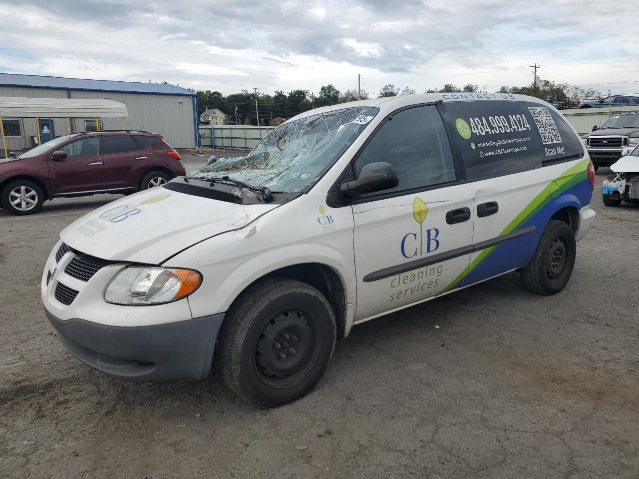 2003 Dodge Caravan Cargo, VIN 1D4GP21333B338020 — Roof